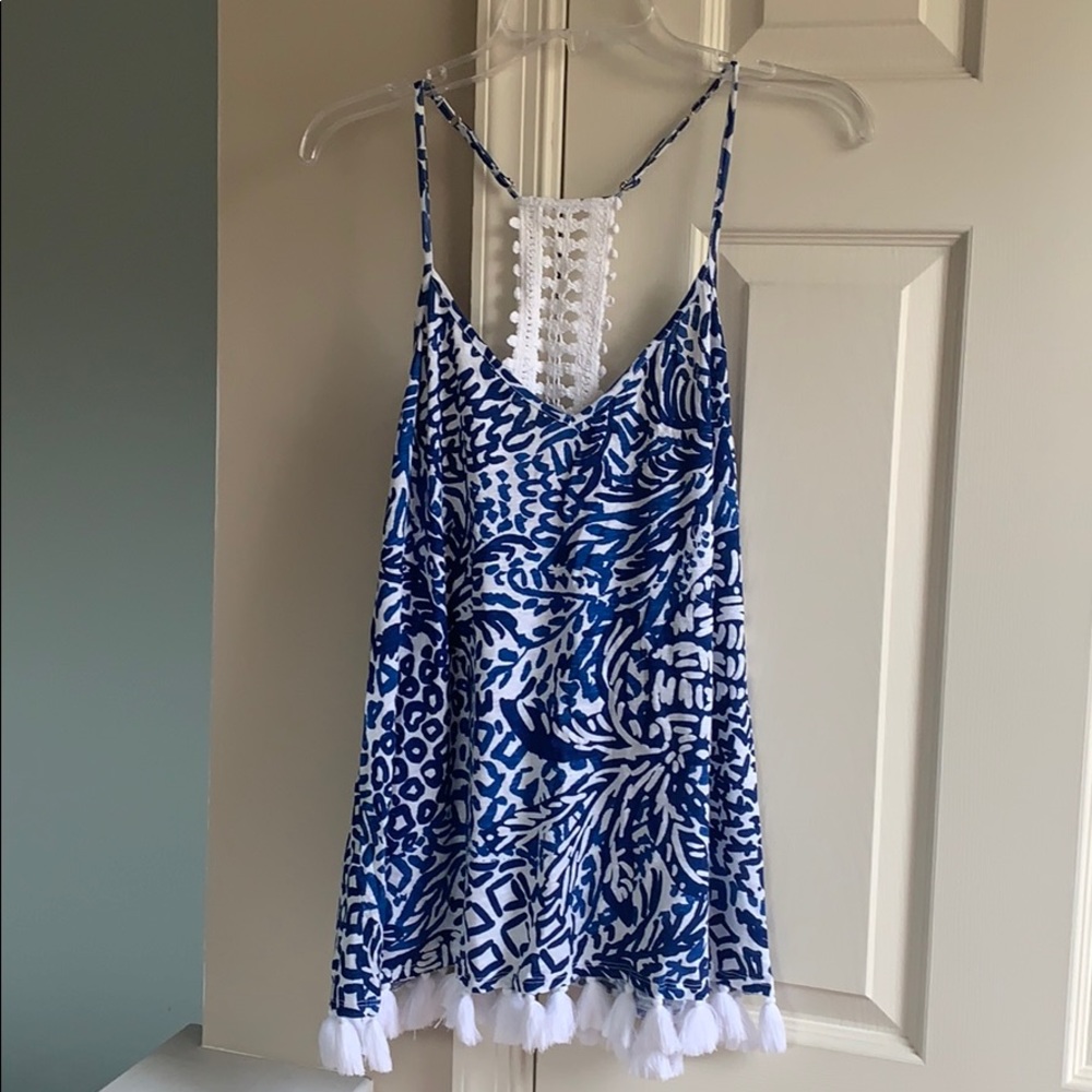 NWT Lilly Pulitzer Nya tank Home Slice sz L